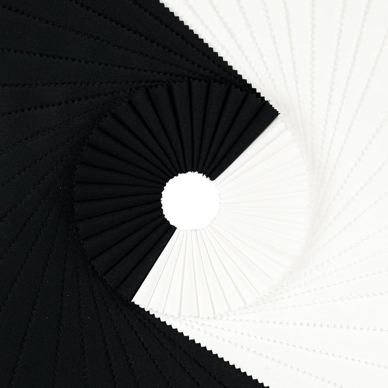 craftido -18 Options-100% Cotton Jelly Roll Fabric Precut Strips for Quilting, Crafting, and Sewing, 40 Strips 2.5" x 44" Assorted Bundles for Rugs, Quilts, DIY Crafts and Home Decor-20 White+20 Black - Image 2